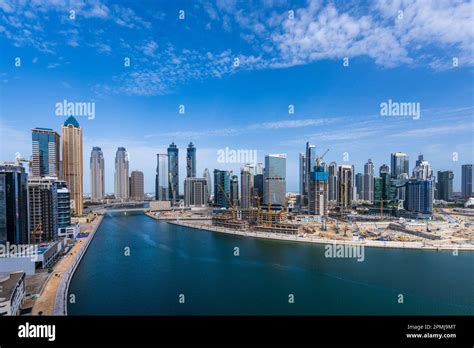 Dubai, UAE - April 1, 2023: Skyline of new construction in downtown ...