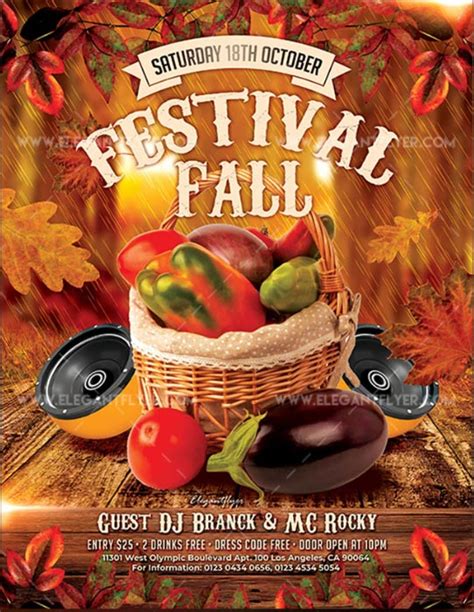 20 Free Fall Festival And Party Flyer Psd Designs Template 2020 Indiater