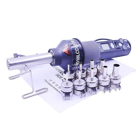 Heat Gun W Lcd Display Temperature Adjustable Soldering Rework Station Hot Air Gun For