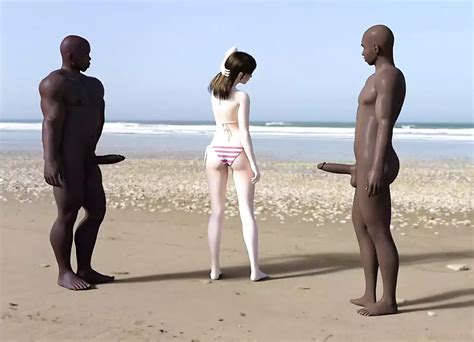 White Girl Gets Blacked On The Beach By Bbcs Bikini Porn Xhamster