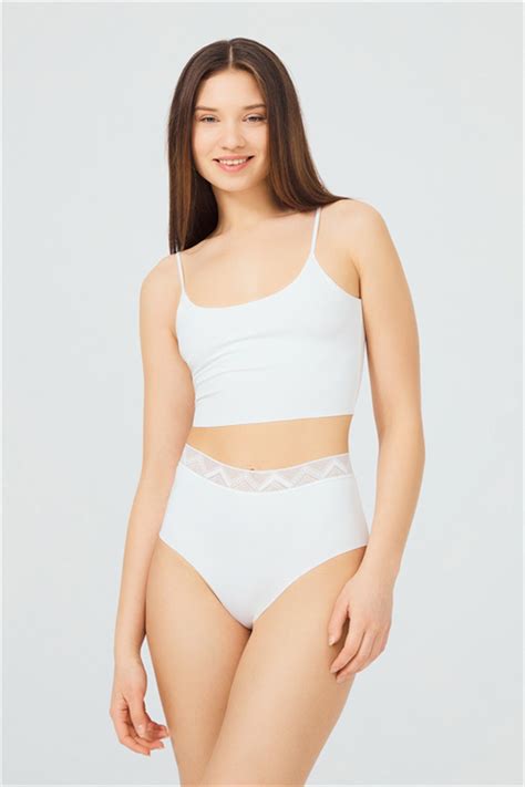 Basic Yüksek Bel Lazer Kesim Bikini Külot 7 li Paket 2 COTTONHILL