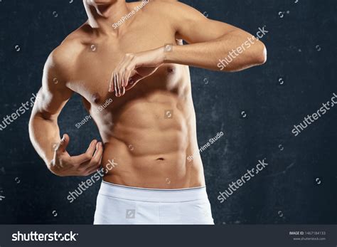 Male Naked Torso Underpants Sport Stock Photo Shutterstock