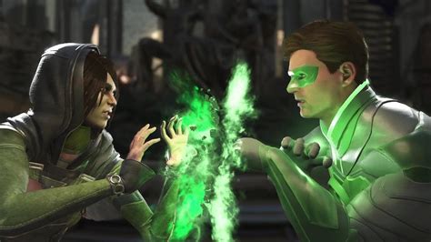 Injustice Enchantress Vs Green Lantern Hal John All Intro Outro