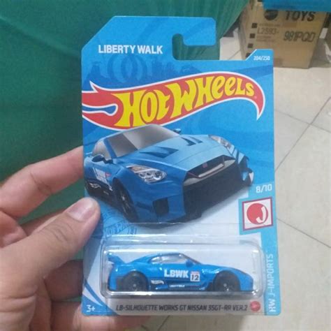 Jual Hot Wheels Lb Silhouette Works Gt Nissan R Biru Muda Shopee Indonesia