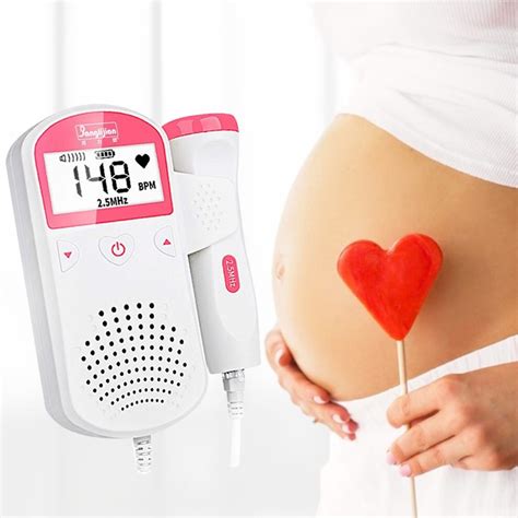 Doppler Fetal Heart Rate Monitor Lcd Sonar Doppler Mhz For Pregnant