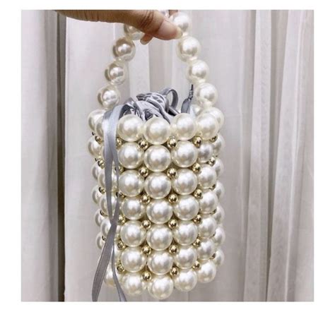 This Is A Stunning Handcrafted Pearl Bag It Comes With A Pearl Strap