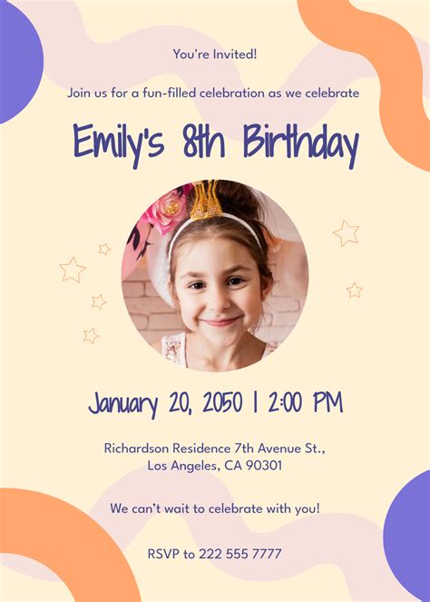 Free Jollibee Birthday Invitation Template To Edit Online