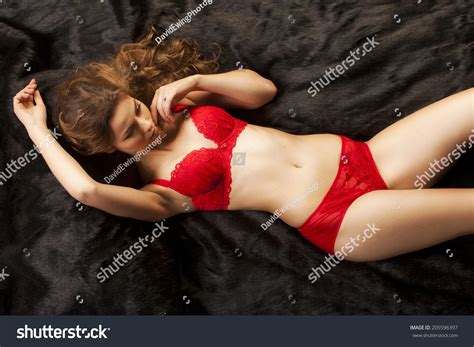 Beautiful Russian Woman Poses Stunning Lingerie Stock Photo 205596397 Shutterstock