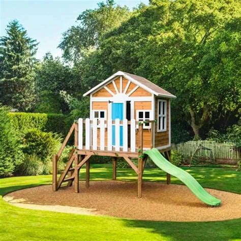 Casinha Para Crianças Brincarem - Casa de brincar para crianças com escorrega 200 cm x 3,15 x 2,58 cm de ...