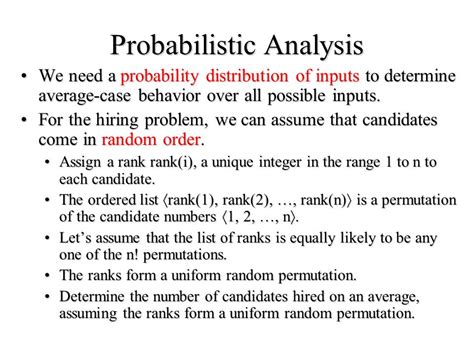 Introduction To Algorithms Randomized Algorithms Ch5 Lecture 5 CIS