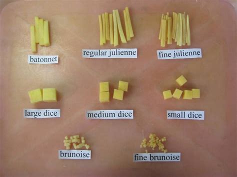 knife skills batonnet julienne dice culinary lessons cooking