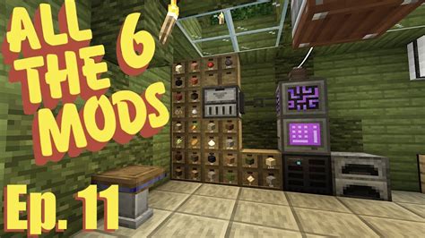 All The Mods 6 Ep 11 Easy Refined Storage System Youtube