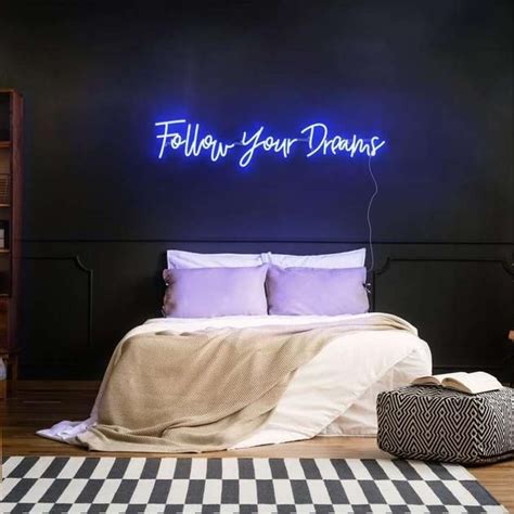 FOLLOW YOUR DREAMS Neon LED Sign – Fancelite