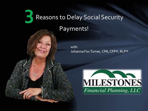 Reasons To Delay Social Security Payments Youtube