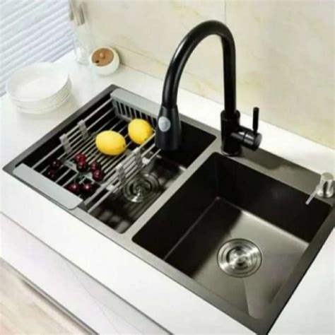 Jual Kitchen Sink Onan Inobe Jkm Hitam Lengkap Bak Cuci Piring