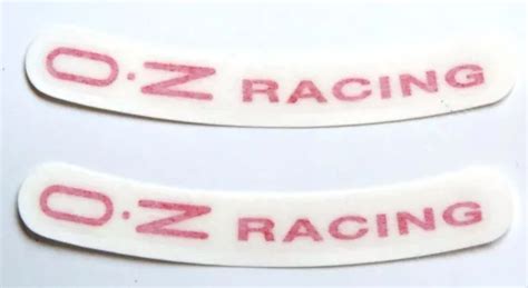 COPPIA ADESIVI STICKERS Oz Rossi Racing Originali Cerchi In Lega 17 18