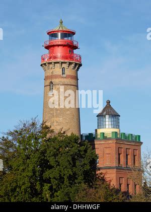 Lighthouses Cape Arkona Peninsula Wittow Island Ruegen Baltic Sea