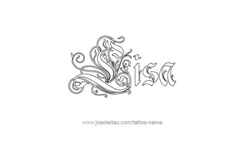 Lisa Name Tattoo Designs