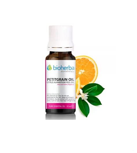 МАСЛО ОТ ПЕТИГРЕН, PETITGRAIN OIL, БИОХЕРБА, 10мл - Знахария