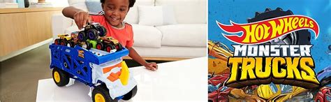 Купить Hot Wheels Monster Trucks Monster Mover Rhino Hauler HFB Mattel Хот Вілс Монстро