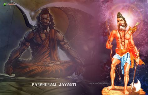 Lord Parashurama God Illustrations Historical India Hindu Gods