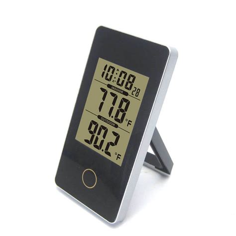 Dykie Wireless Weather Station Black With Indoor Outdoor Temperature