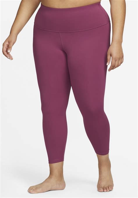 Nike Performance W Ny Df Yoga Tight 7 8 Plus Leggings Rosewood