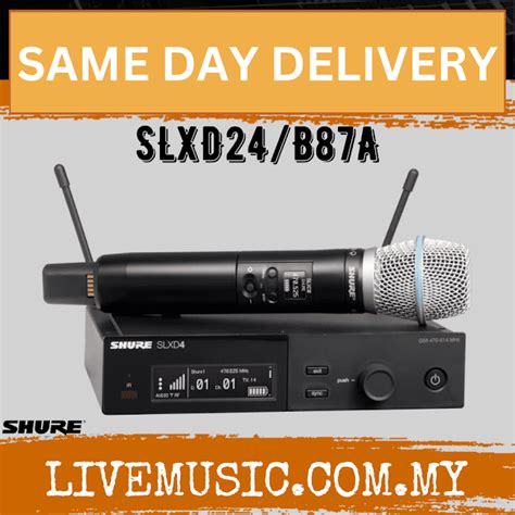 Shure Slxd B A Wireless System With Beta A Handheld Transmitter