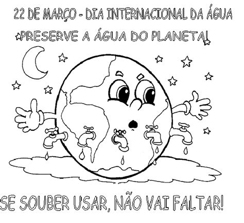 Dia Da Gua Atividades Exerc Cios Desenhos Para Colorir Imprimir