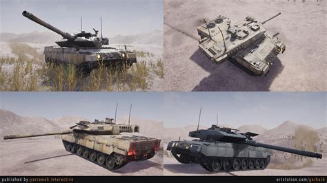 Artstation Leopard 2a7 Advanced Tank Blueprint Ue4 Game Assets