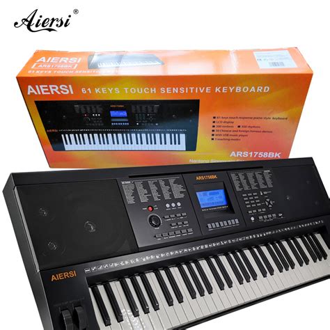 61 Keys Touch Response Electronic Organ LED Display Electric Keyboard