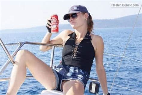 Pussy Slip On A Boat While Drinking Beer Pussy Flash Pics From Google Tumblr Pinterest