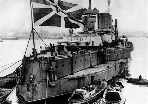 Soviet Union Warship Sailing Under The Flag Of The Soviet Navy