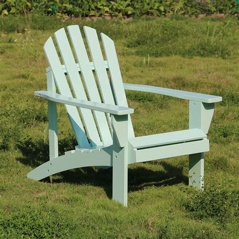 Veryke Outdoor Adirondack Chair Solid Wood Leisure Lounging Chair