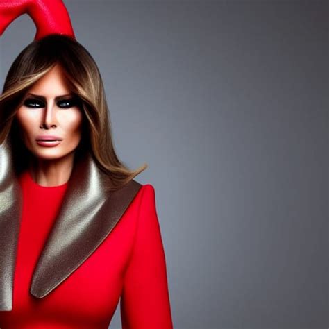 Melania Trump Modeling Christmas Fashions By Gareth Pugh On The Fashion