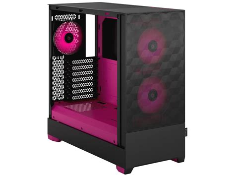 Fractal Design Pop Air RGB Black Magenta Core TG ATX High-Airflow Clear ...