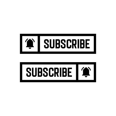 subscribe  video icon black  white  vector art  vecteezy