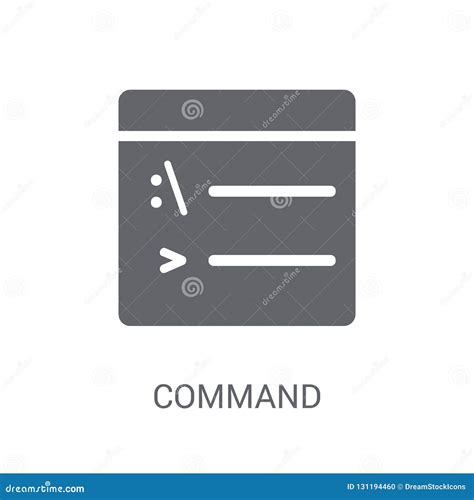 command icon trendy command logo concept  white background fr stock