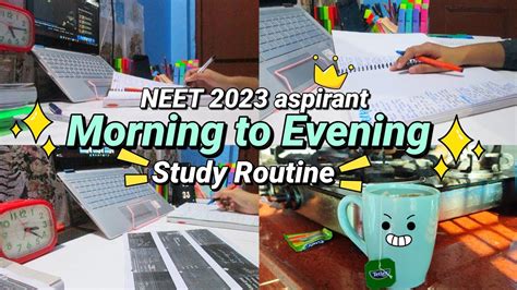 A Day In The Life Of A NEET Aspirant Morning To Evening Study Routine