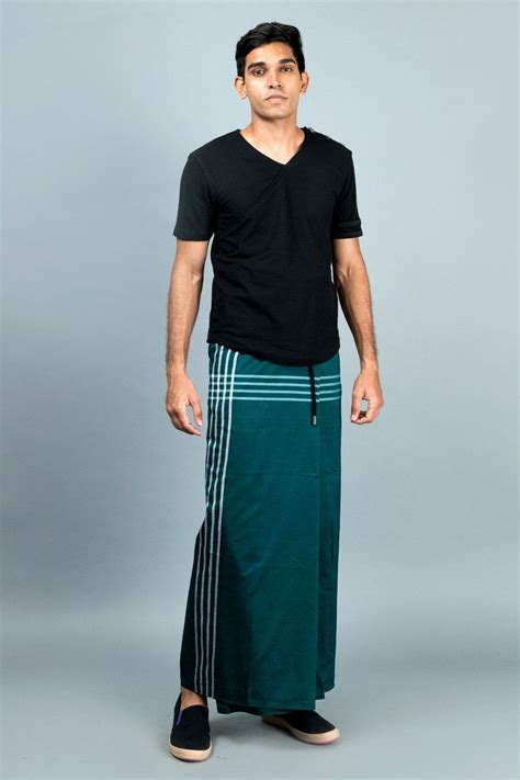 Woven Check Sarong Mens Kurta Designs Indian Men Fashion Guys In Skirts