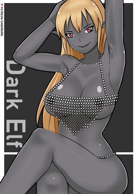 Commission Dark Elf By Saberrung Hentai Foundry