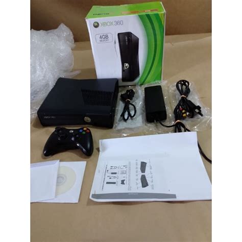 Xbox Slim Na Caixa Sensor Kinect Hd Gigas Controle Novo