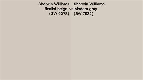 Sherwin Williams Realist Beige Vs Modern Gray Side By Side Comparison