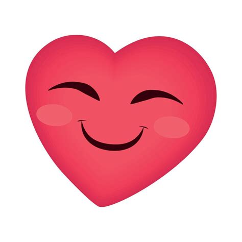 cute smiling emoji heart 10793296 Vector Art at Vecteezy