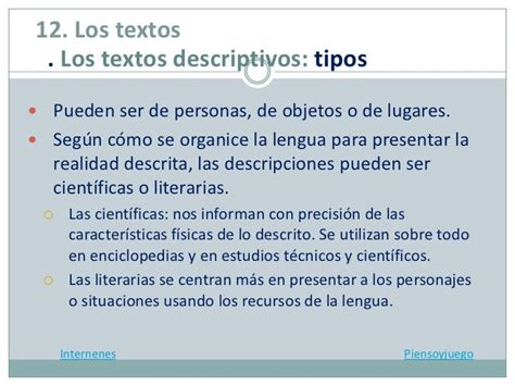 12 Los Textos Descriptivos