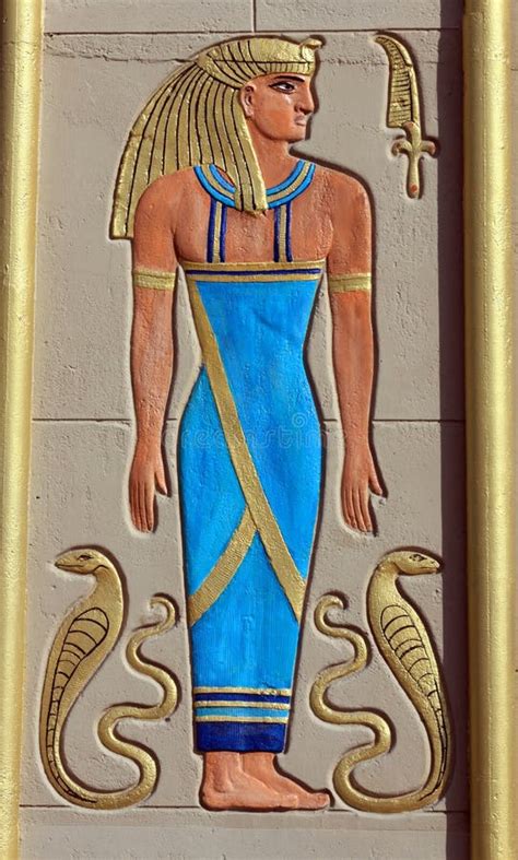 Egyptian Pharoah Wall Art stock photo. Image of represent - 12930228