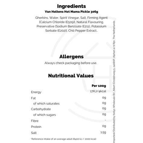 Van Holten S Hot Mama Pickle Wholesale American Snack Kellys Wholesale Distribution