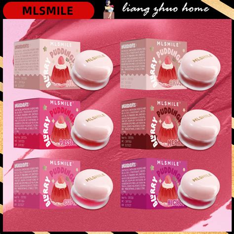 MLSMILE Waterproof Canned Lipstick Smoked Plum Red Lip Mud Nude Brown Matte Mousse Solid Lip