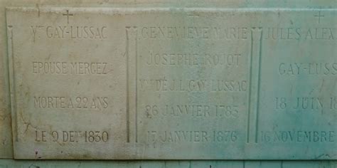 Cimeti Re Du P Re Lachaise Appl Gay Lussac Louis Joseph Baron De
