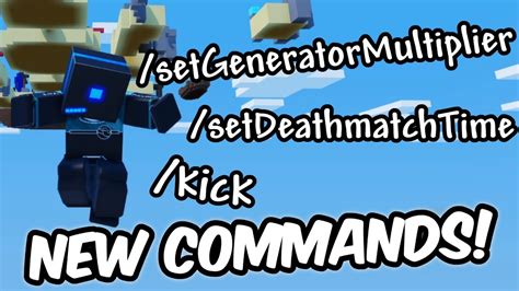 New Commands In Roblox Bedwars Custom Matches Youtube